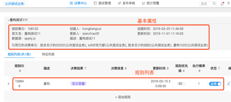 规则集详情